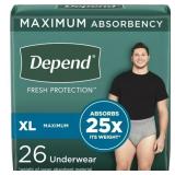 Depend Fresh Protection Adult Incontinence Underwe