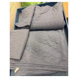 Lot of 2 twin size blue quilt cover with pillow ca