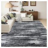 Shag Rugs for Living Room 8x10, Ultra Soft Abstrac
