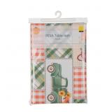 Perfect Harvest Round PEVA Tablecloth, 60 in