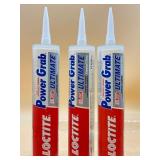 (Lot of three) Loctite Power Grab Ultimate Crystal