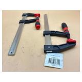 New (lot of two) 12 inch F-style bar clamps