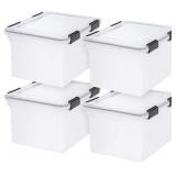 IRIS USA File Box WeatherPro File Organizer Plasti