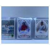RARE NUMBERED AUTOGRAPHED MLB ROOKIE CARD LOT