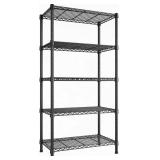 REIBII Wire Shelving Rack 5-Tier Metal Shelves for