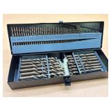 Large set of drill bits for metal