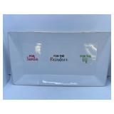 Brand New Oak Lane Christmas Platter - NEW IN BOX