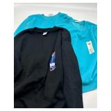 Lot of 3 Sweatshirts, 2 PCs Blue Size Large Women