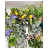 Large Box Full Of Various Fake Flowers Vase Decor
