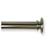 30"-52" Round Tension Curtain Rod Plated Brushed N