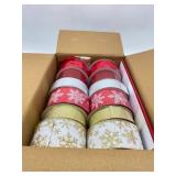 Lot Of 12 Assorted Holiday Ribbions