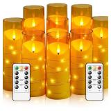 Eebuss Flameless Candles with Embedded Star String