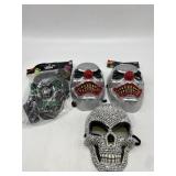 Lot Of 4 various Halloween Masks