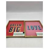Lot Of 2 9x12 Wall Signs