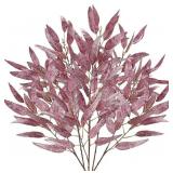 DILATATA 33.5" Purple Leaves for Christmas Tree, G