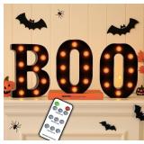 Halloween Decorations   BOO Light Up Letters with