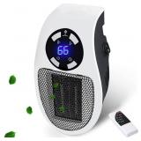 Mini Plug in Heater, Portable Wall Space Heater wi
