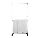 Honey-Can-Do Adjustable Rolling With Rack Laundry