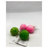 Lot Of 4 Squeeze Ball Keychain
