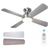 addlon Ceiling Fans with Lights, 42 inch Low Profi