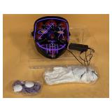Lighted LED mask with accessories