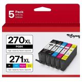 PGI-270XL CLI-271XL 5 Color Value Pack Compatible