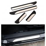 4Pcs Stainless Steel Car Door Sill Scuff Plate Gua