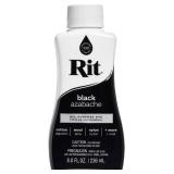 Rit Dye 88150 All Purpose Liquid Dye, Black, 8 Fl