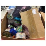 Bulging box of mystery products