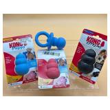 Lot of four KONG dog toys