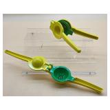 New lot of two metal lemon/lime squeezers