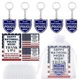 Kenning 50 Sets National Police Week Acrylic Keych