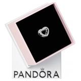PANDORA Beaded Open Heart Charm - Compatible Momen