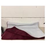 Large burgundy area rug