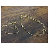 Two pieces jewelry "K"