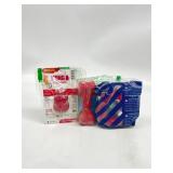 Set of 3 Dog Toys   Ring Toy, Bone Chew Toy & Trea