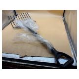 Pitch fork for garden full size 15-inch wide forks