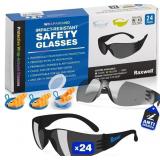 Raxwell Clear Safety Glasses, ANSI Z87.1 Certified