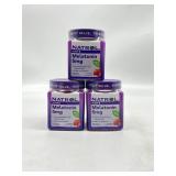 Lot of 3 Natrol Melatonin Strawberry Gummies   5mg