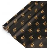Qirrmiy 40th Birthday Wrapping Paper Roll, Mini Ro