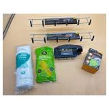 Wall hook organizers, scrub brush and more