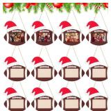 Chunful 12 Pcs Football Ornaments for Christmas Tr