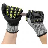 Lot Of 2 Impact Protection Gloves,Level5 Cut Resis