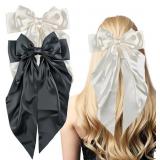 Lot Of 2 2 PCS White Black Hair Bows Valentines Da