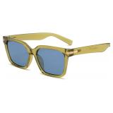 OUWEN Retro Oversized Polarized Square Sunglasses