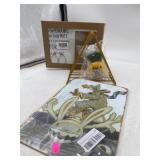 Office decor , Metal sign , penguin picture frame