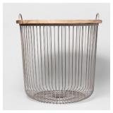 Wire Storage Floor Bin Gray - Pillowfort
