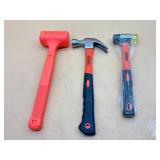 Rubber mallets and hammer