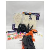Lot of 8- Halloween Decor 3 Skeletons, 1 Spider, 1