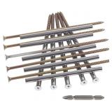 Gutter Screws 7 Inch, White, 9 Pack | Stainless St